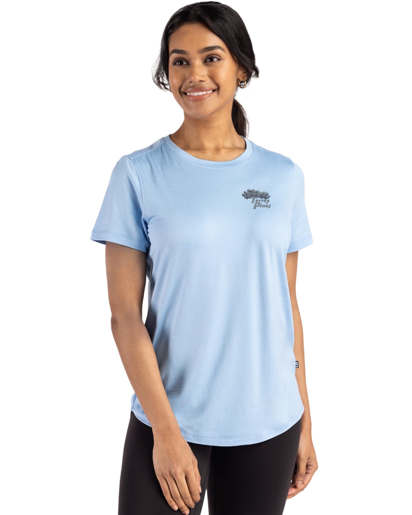 Torrey Pines Cutter & Buck Coastline Recycled Double Peached Womens Short Sleeve Tee