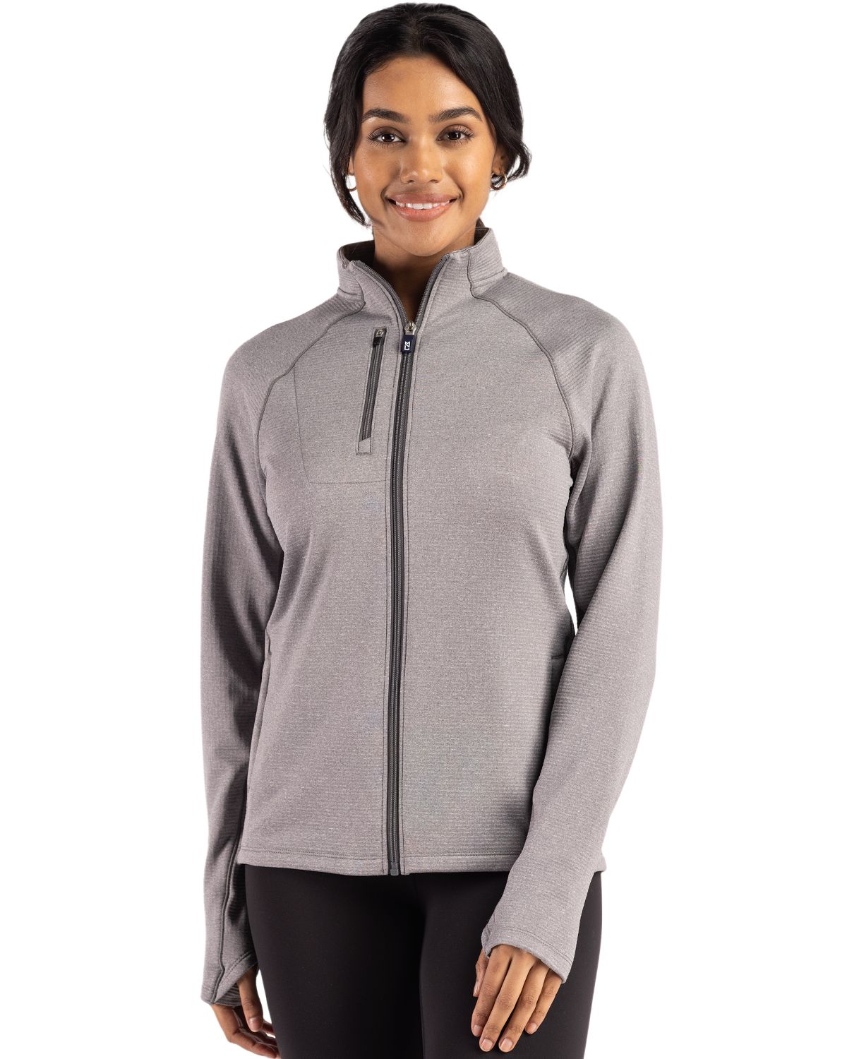 Cutter & Buck Peshastin RecycledGridFleeceWomensFull Zip Jacket