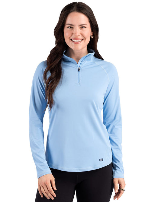 Cutter & Buck Prospect Recycled Featherlight Stretch Womens Quarter Zip