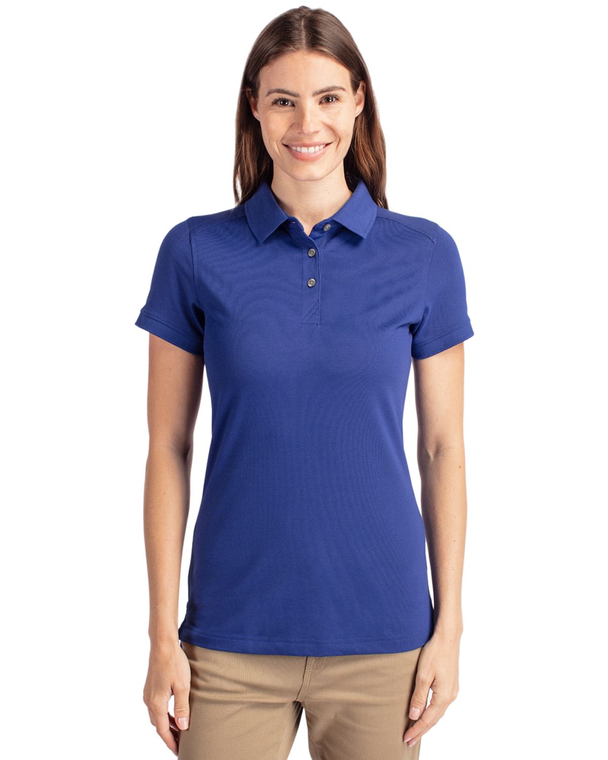 Cutter & Buck Advantage Recycled Cotton-Blend PiqueWomensPolo
