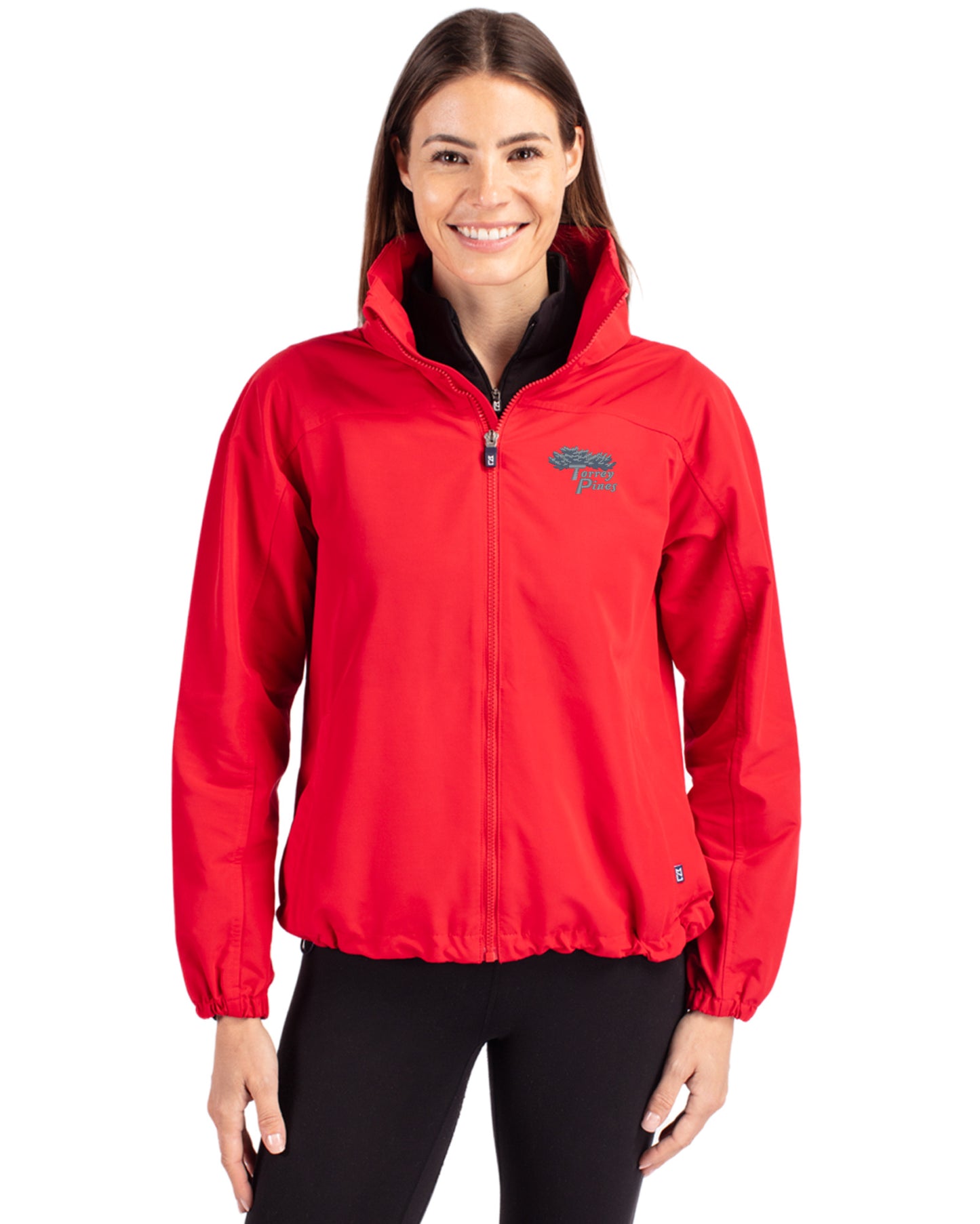 Torrey Pines Cutter & Buck Charter Recycled Packable Womens Full Zip Jacket