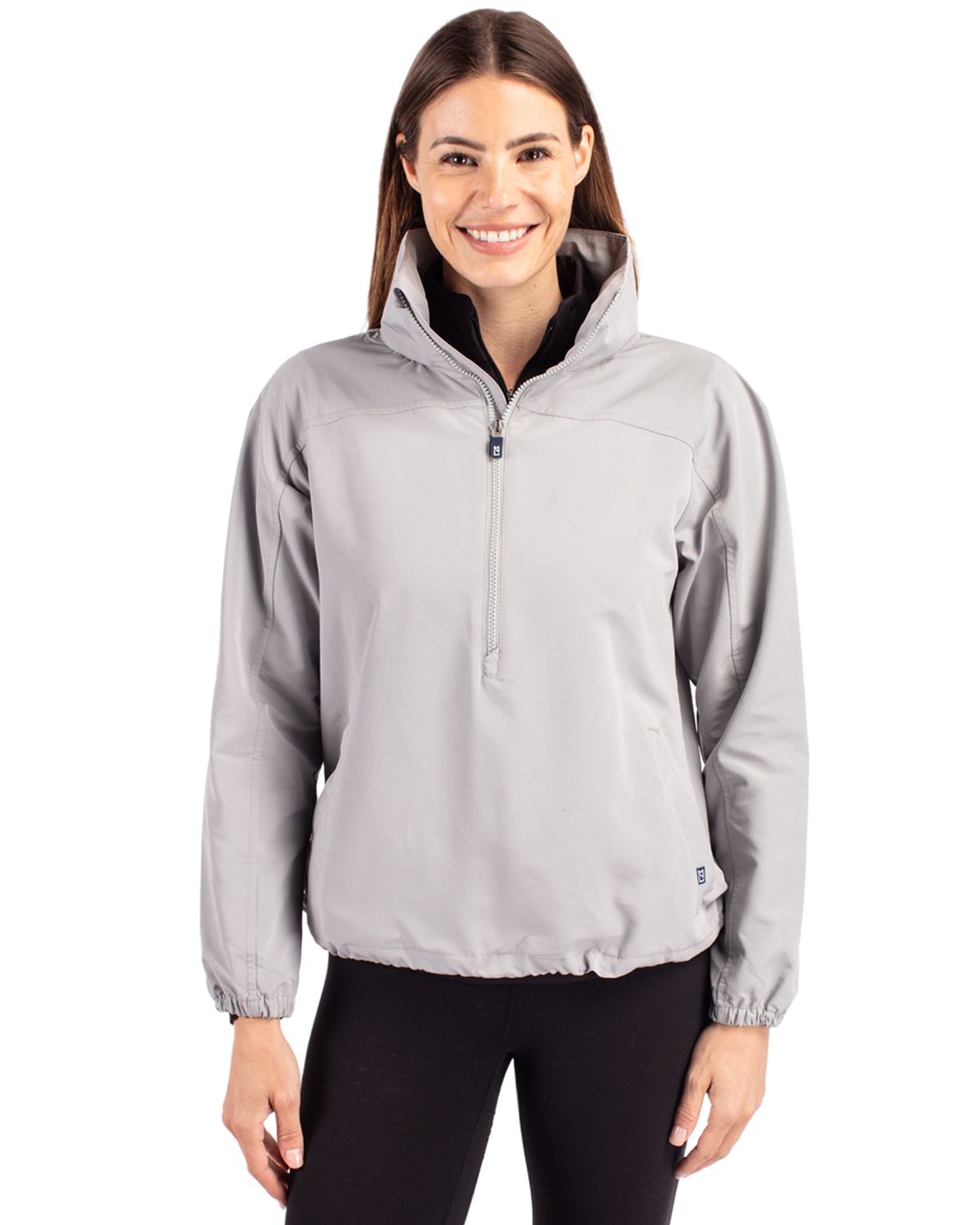 Cutter & Buck Charter Recycled PackableWomensHalf Zip Anorak Jacket