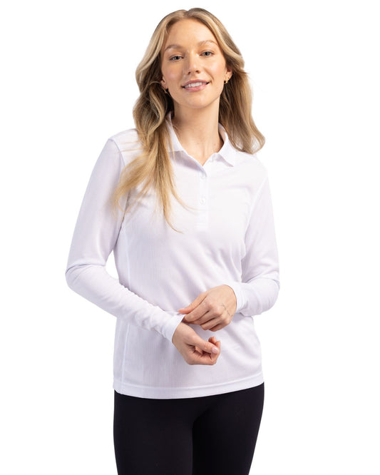 Clique Ice Pique Tech Womens Long Sleeve Polo