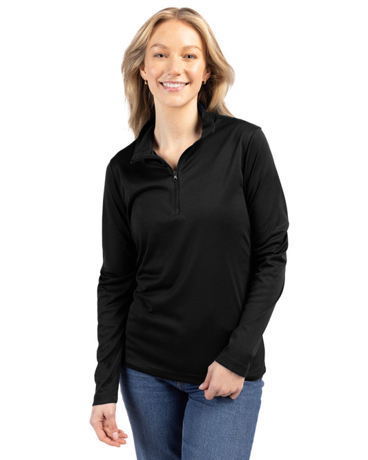 Clique Spin Solution-dyed Performance Interlock Womens Half Zip
