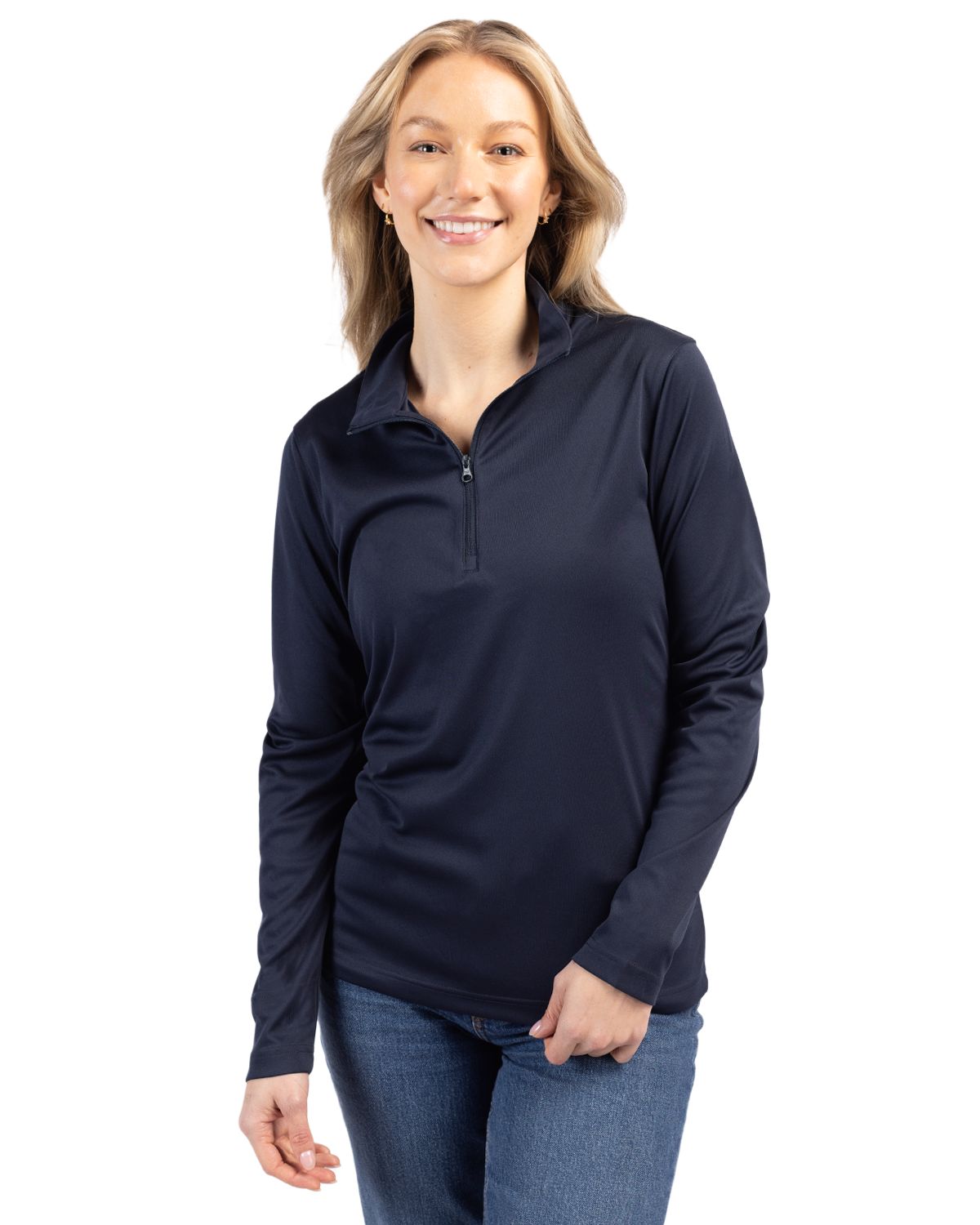 Clique Spin Solution-dyed Performance Interlock Womens Half Zip