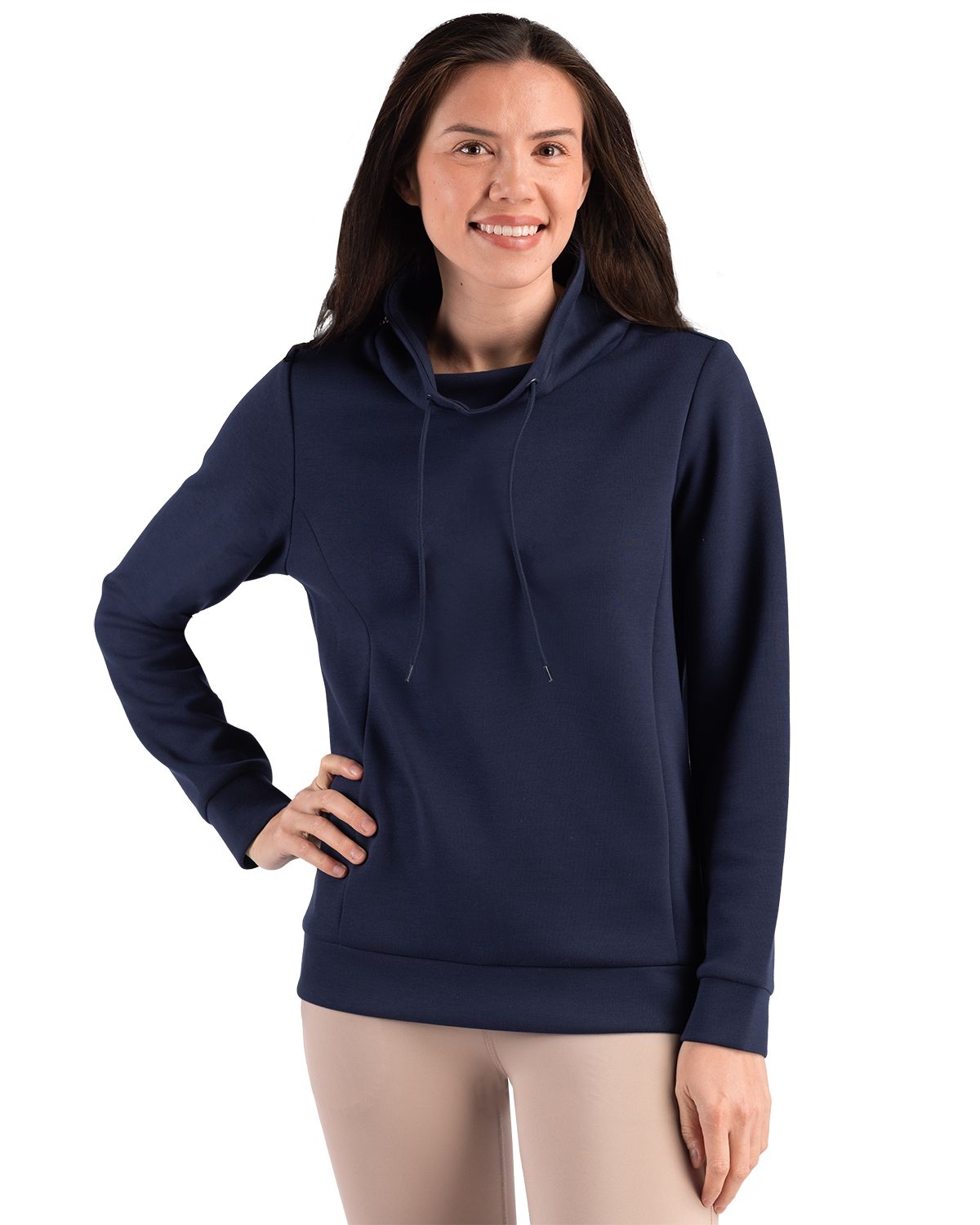 Clique Haven Recycled Womens High Collar Pullover Sweatshirt