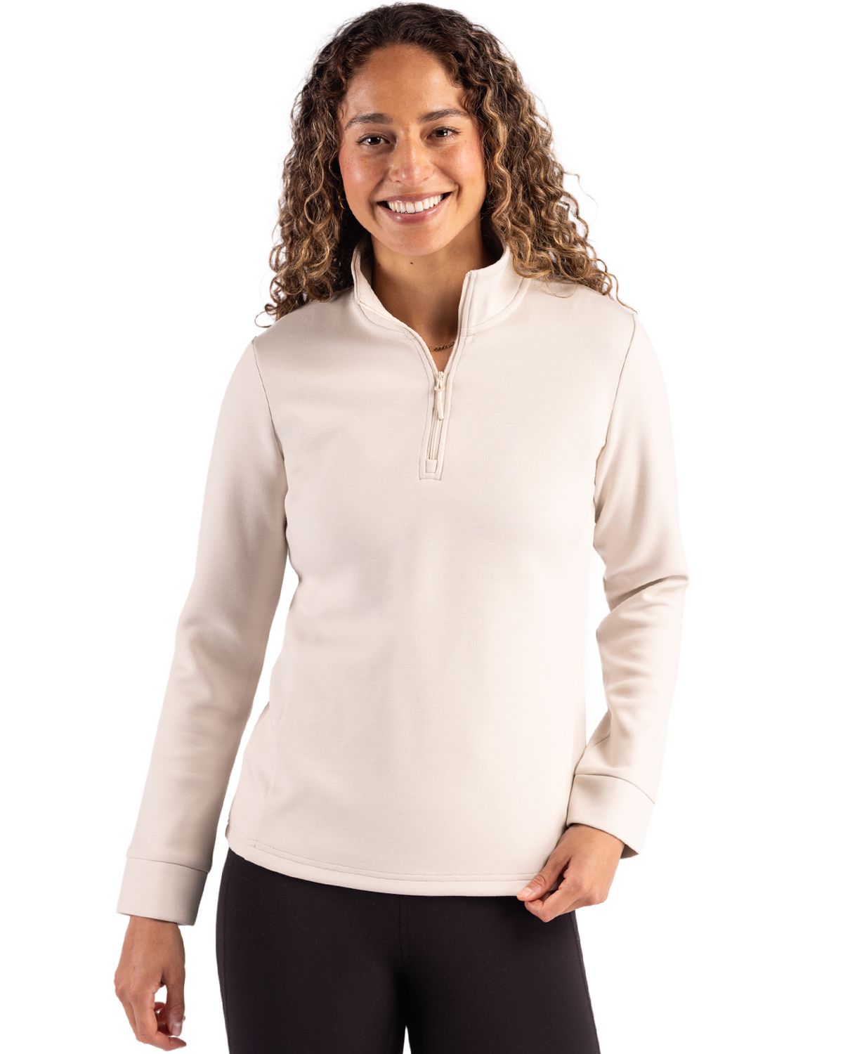 Clique Haven Recycled Womens Quarter Zip Sweatshirt