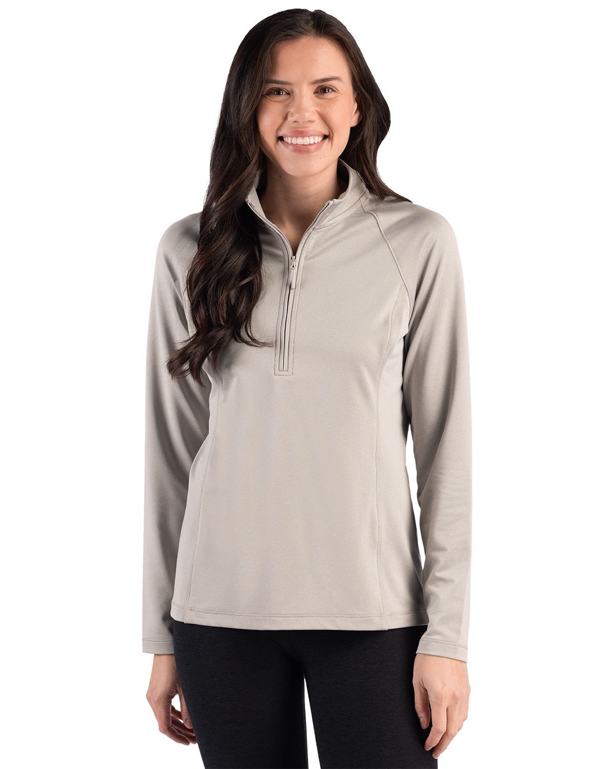 Clique Dash Recycled Womens Quarter Zip Sweatshirt