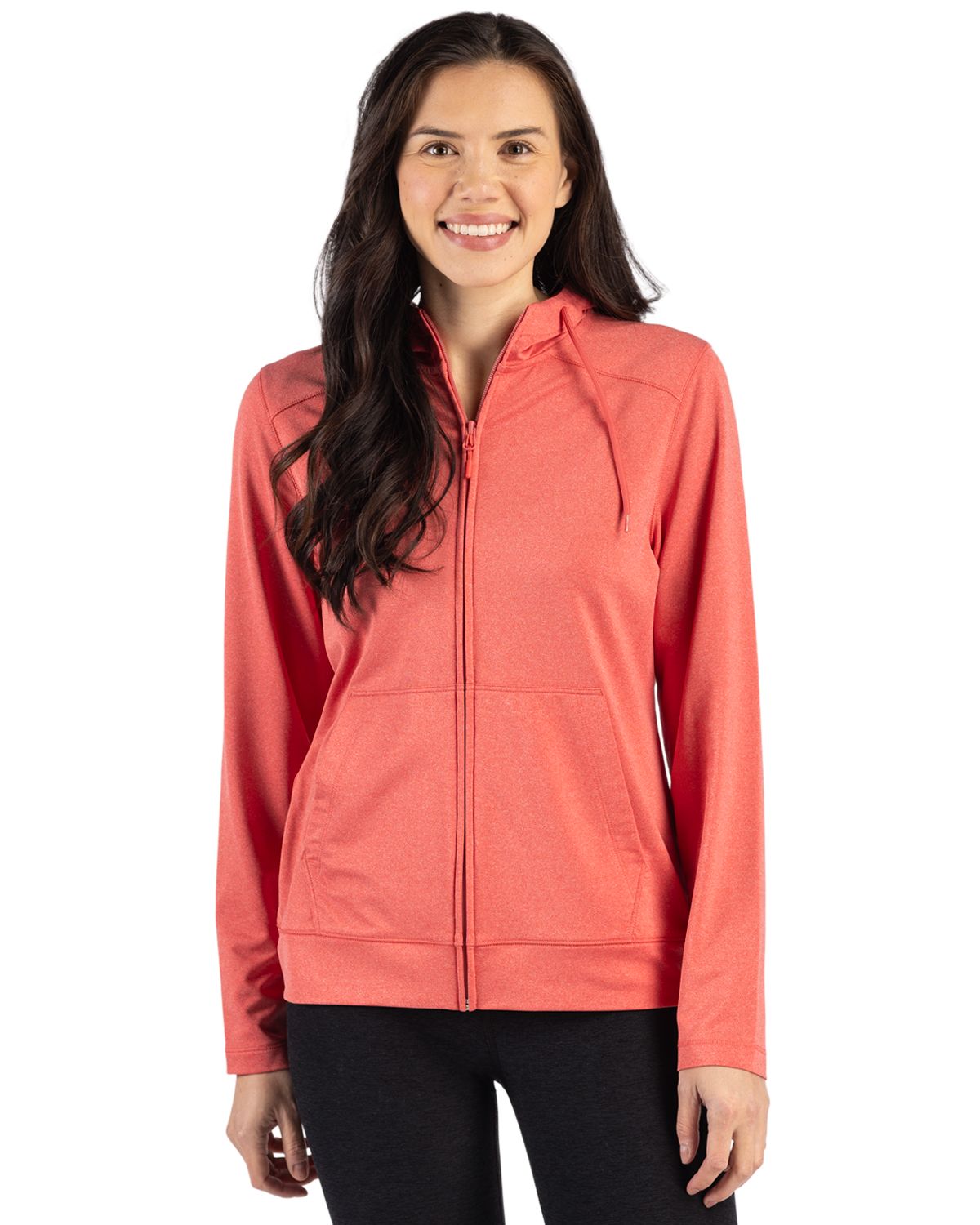 Clique Dash Recycled Womens Full Zip Hooded Sweatshirt