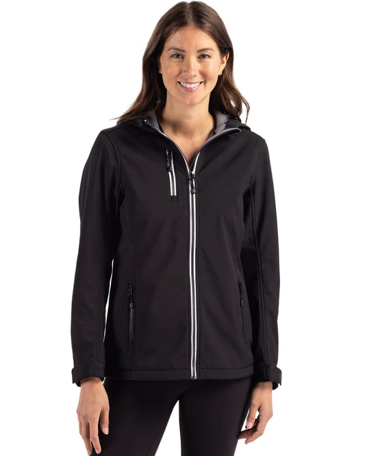 Clique Telemark Recycled Stretch Softshell Womens Full Zip Hooded Jacket