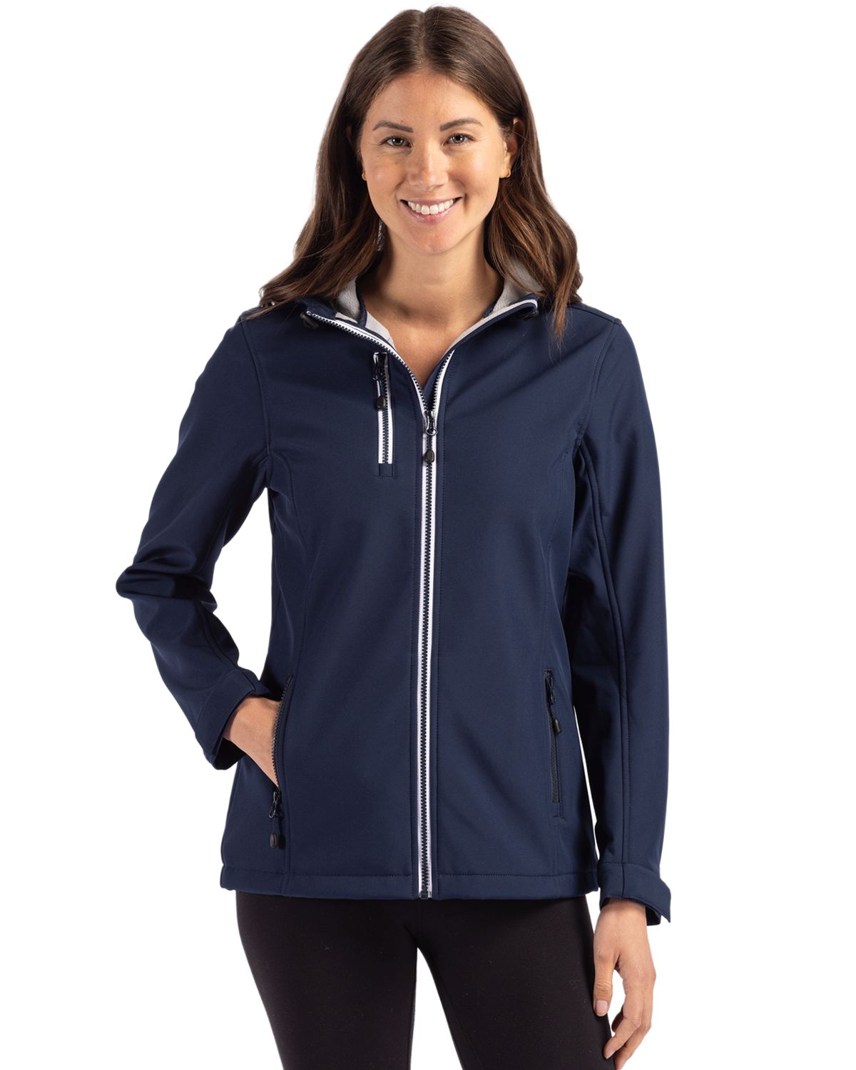 Clique Telemark Recycled Stretch Softshell Womens Full Zip Hooded Jacket