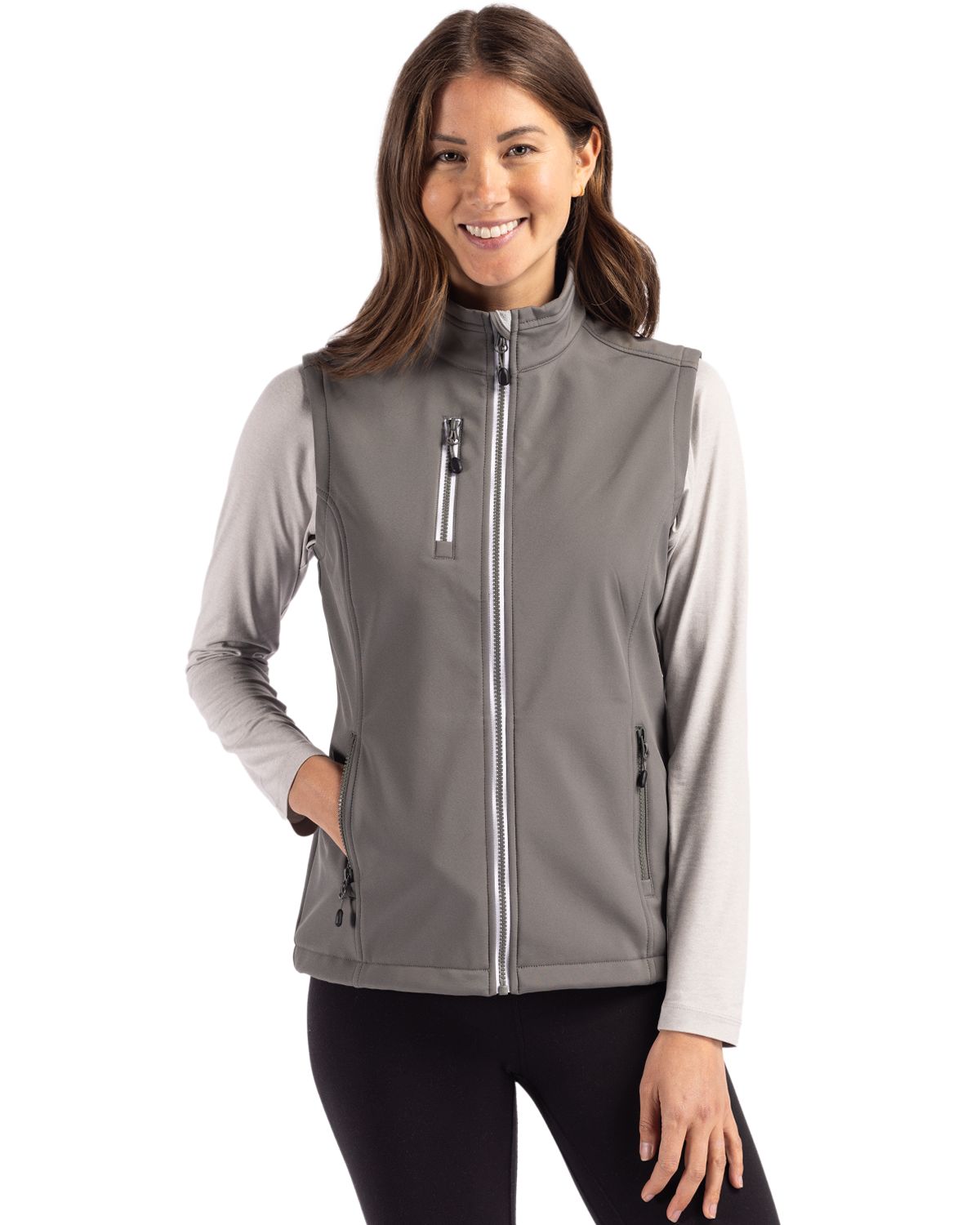 Clique Telemark Recycled Stretch Softshell Womens Full Zip Vest
