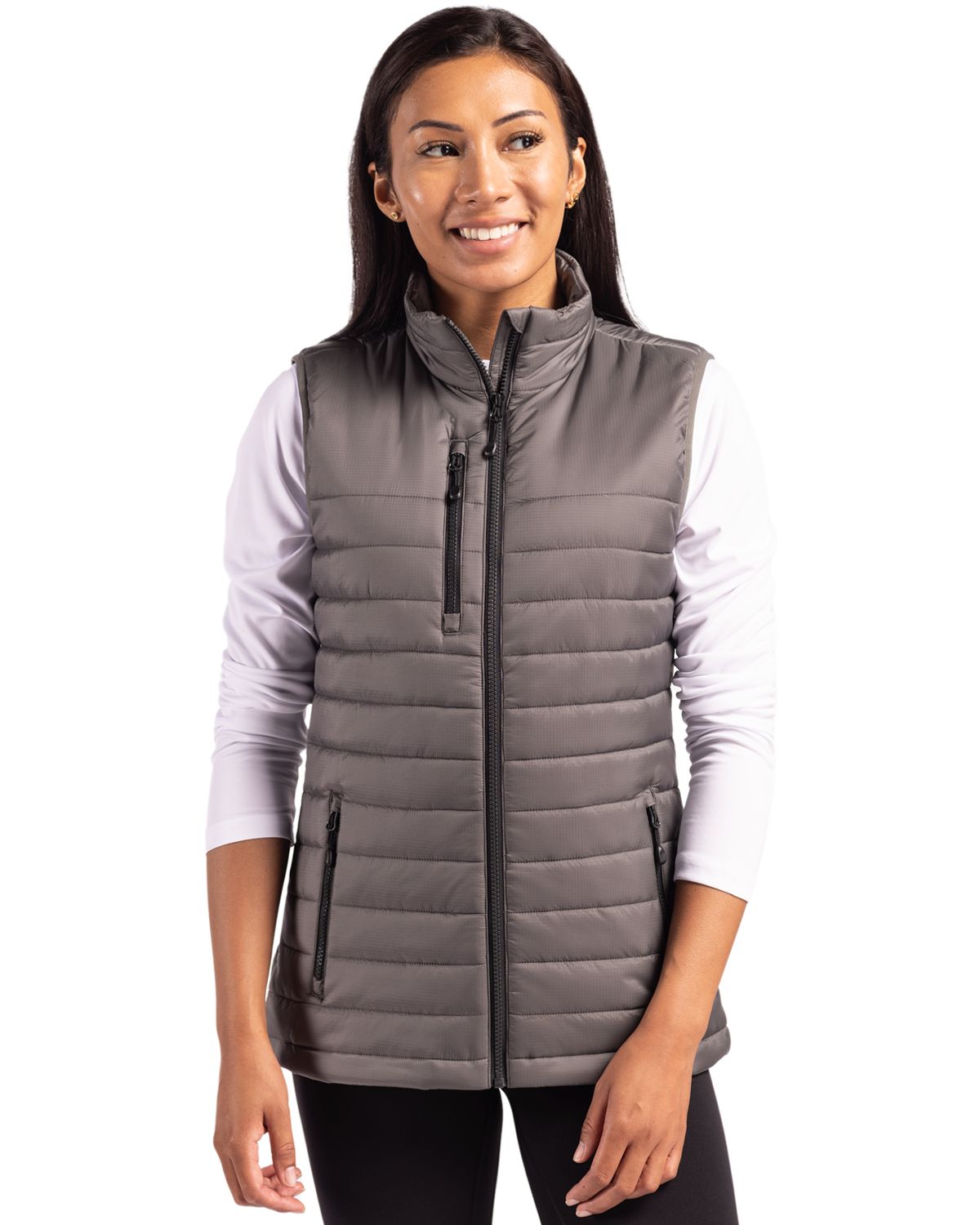Clique Valhalla Recycled Insulated Puffer Womens Full Zip Vest