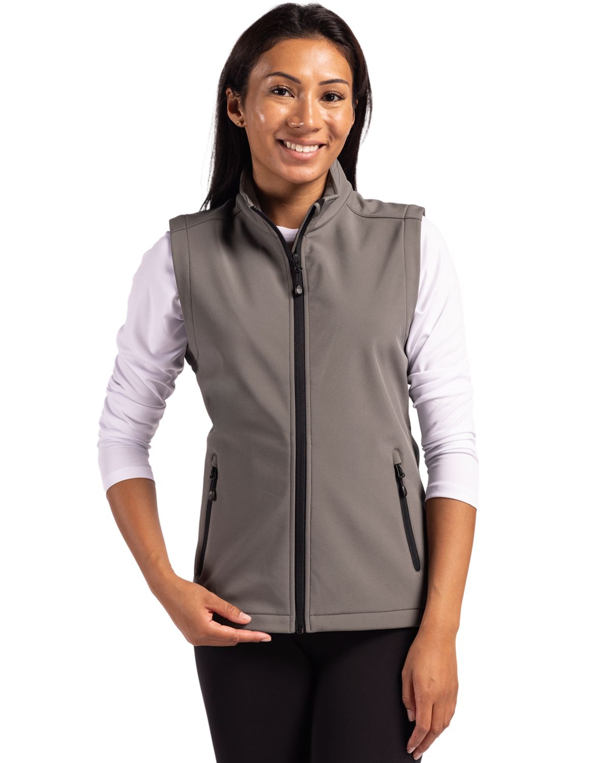 Clique Tempo Recycled Stretch Softshell Womens Full Zip Vest