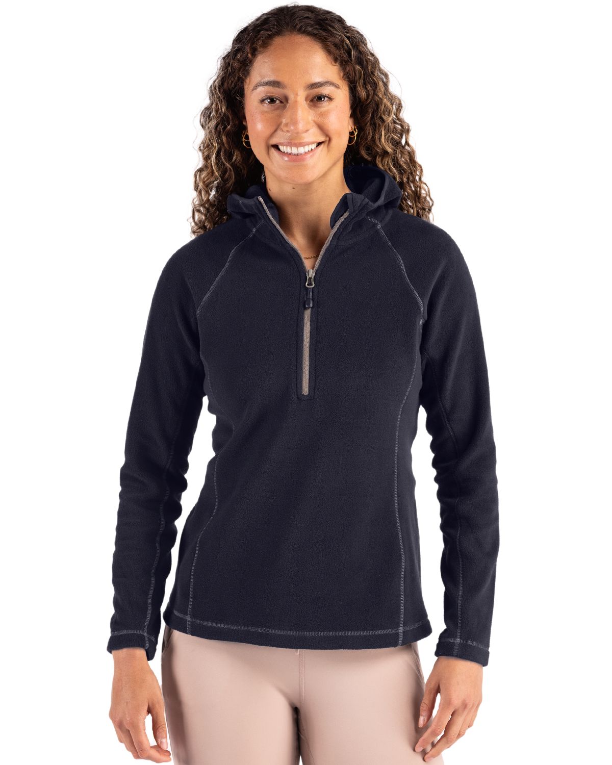Clique Powder Recycled Fleece Womens Half Zip Sweatshirt