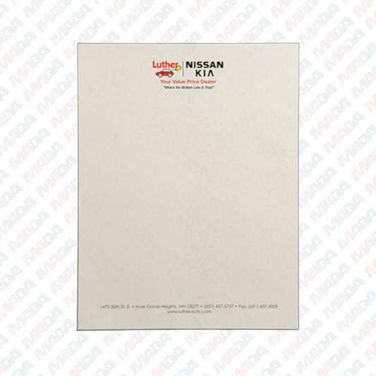 Letterhead - Luther Nissan Kia (2200 Pack)