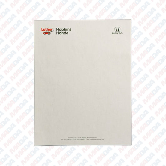 Letterhead Luther Hopkins Honda (2200 Pack)