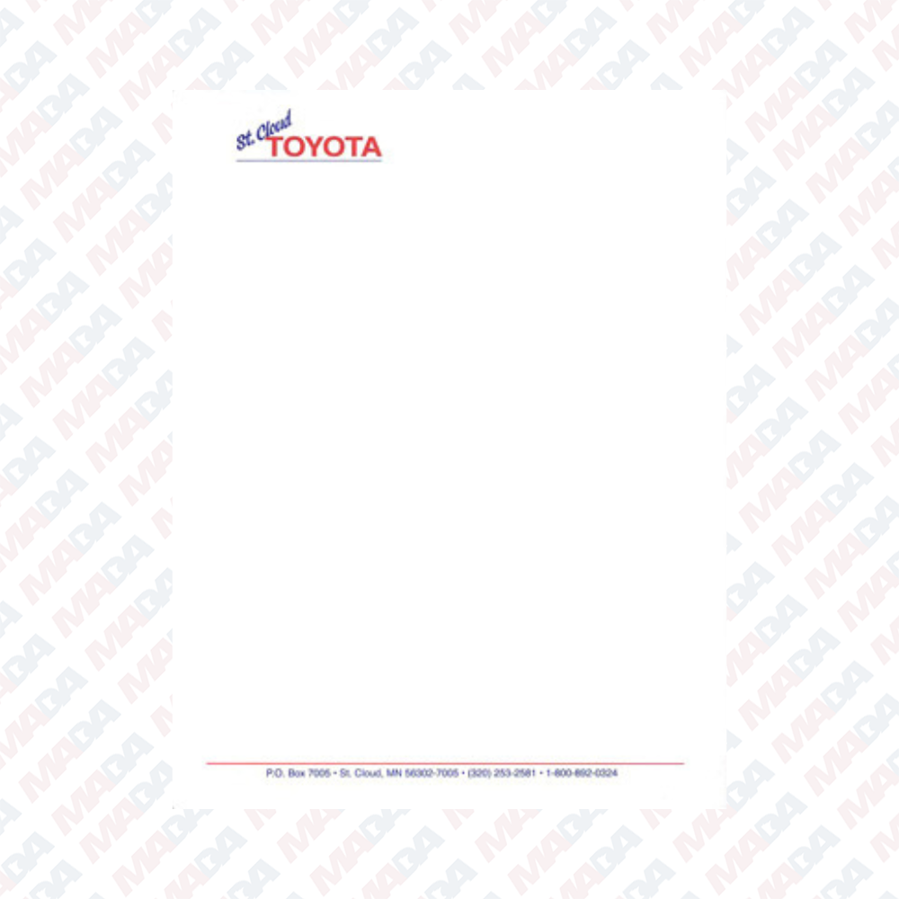 Letterhead - St. Cloud Toyota (1 pack)