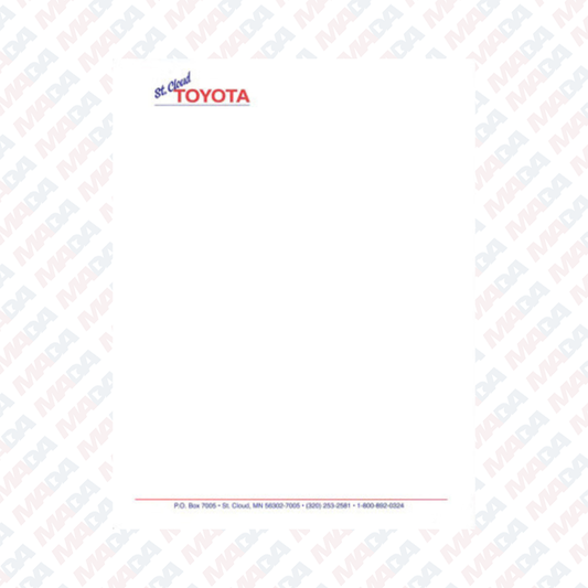 Letterhead - St. Cloud Toyota (1 pack)