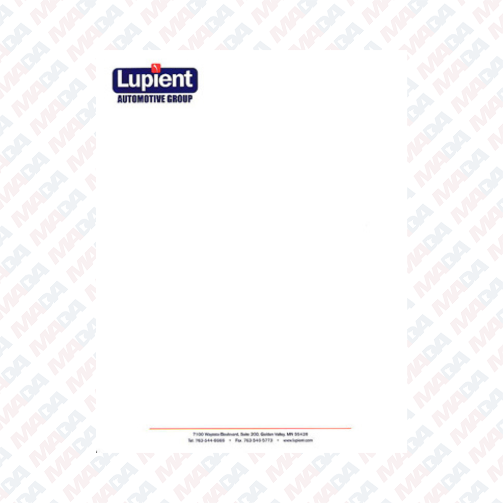 Letterhead - Lupient Automotive Group (1 pack)