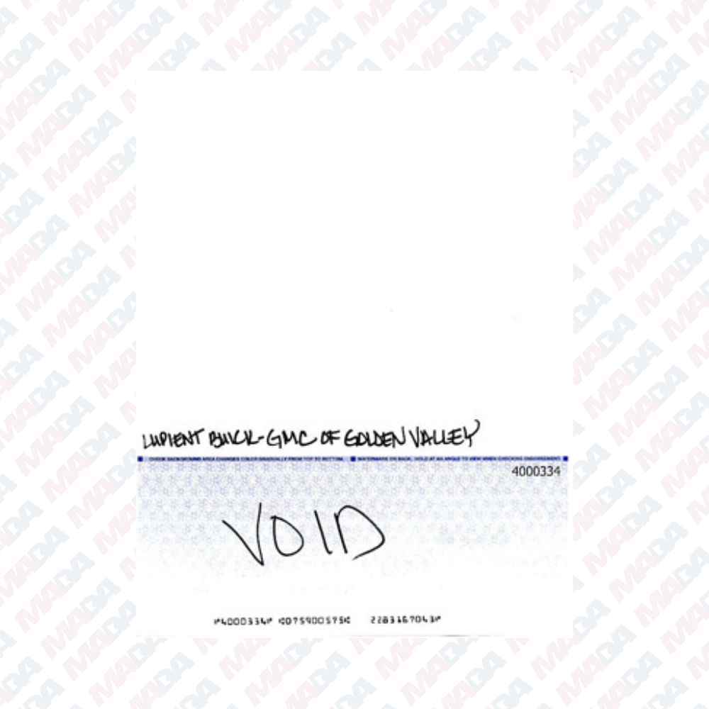 A/P Check - Lupient Buick GMC Minneapolis (1 pack)