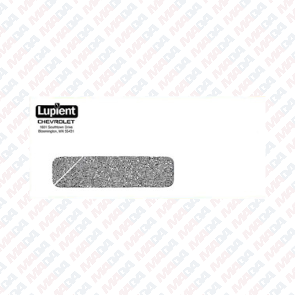 #9 Sec. Window Envelope - Lupient Chevrolet (500 pack)
