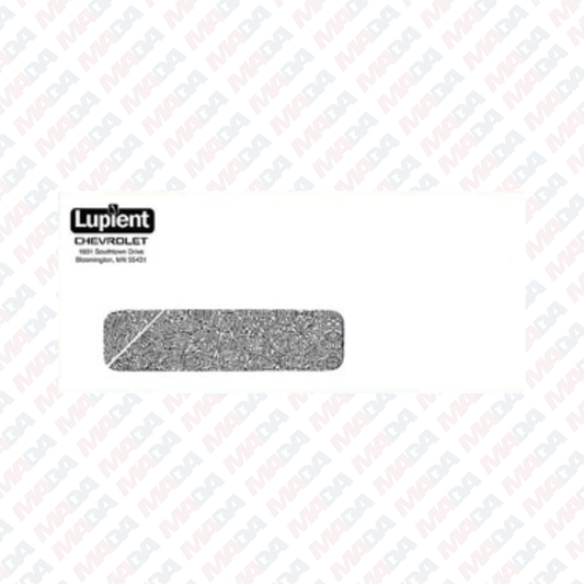 #9 Sec. Window Envelope - Lupient Chevrolet (500 pack)