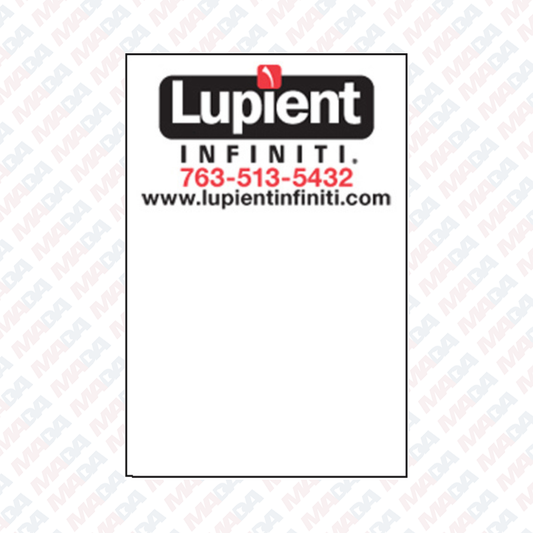 Oil Change Label - Lupient Infinity MPLS (500 pack)
