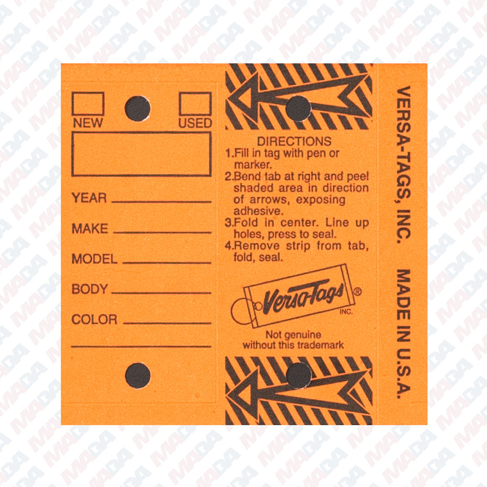 Versatag Wrap Around W/Ring (250 box)