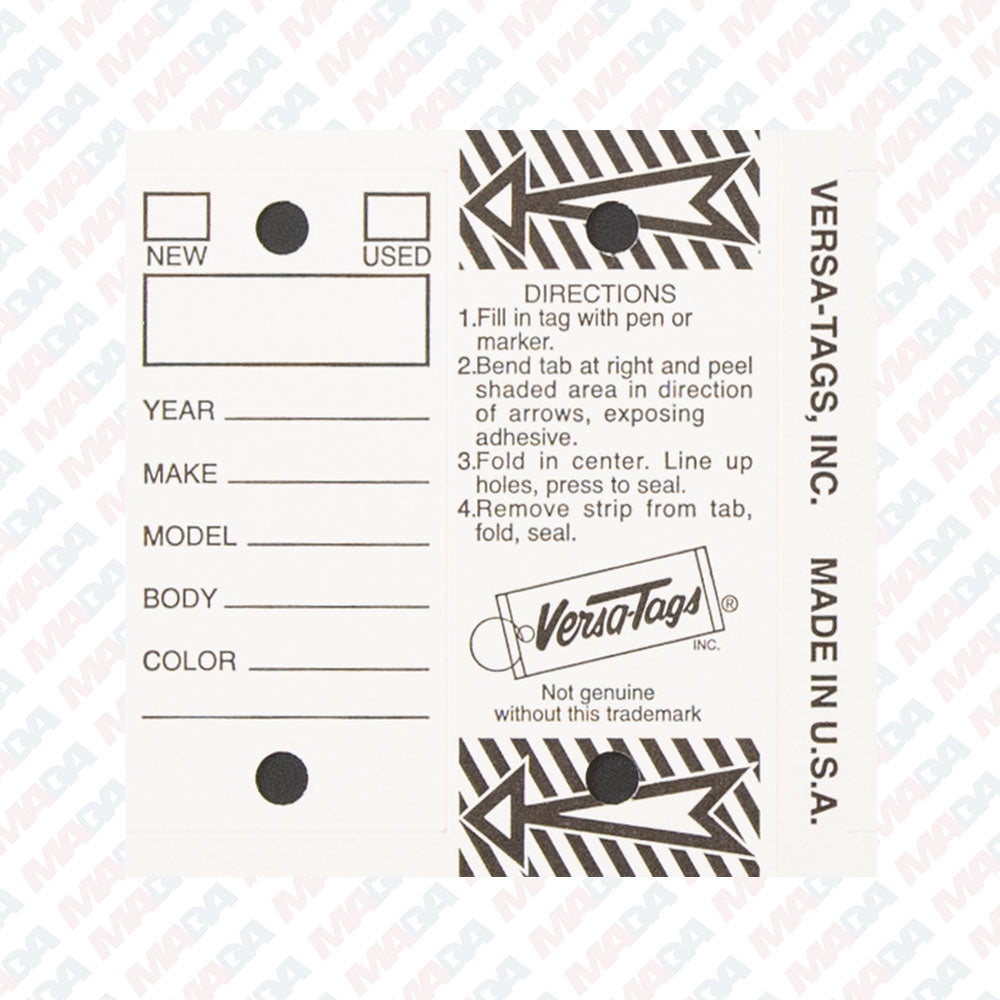 Versatag Wrap Around W/Ring (250 box)