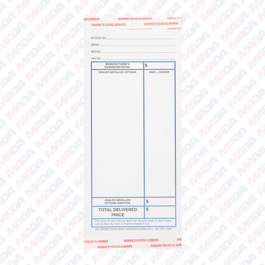 *Add. Equipment Sticker (100 Pack)