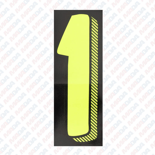 One Dz. #1 Alpha Number (12 pack)