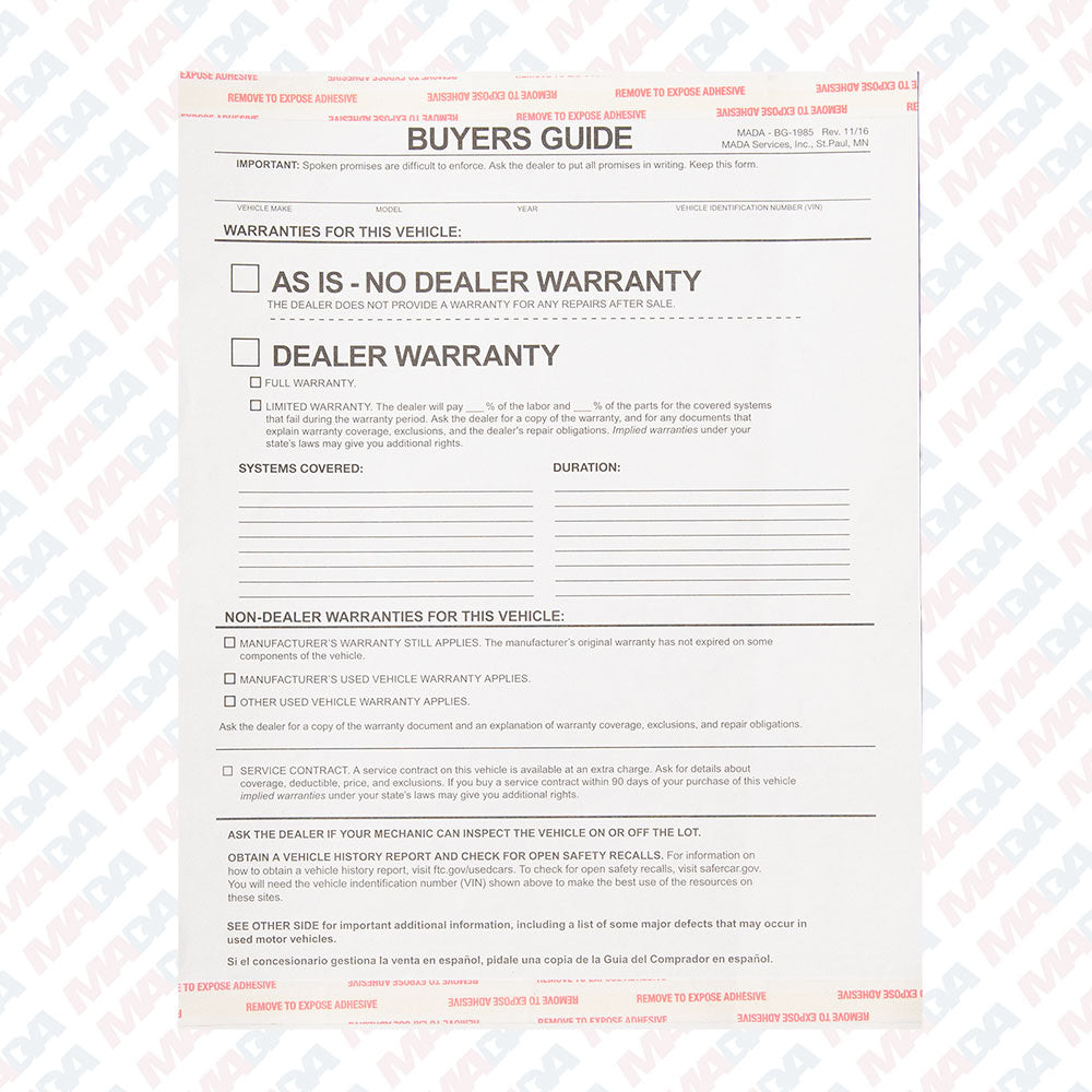 2Pt Used As Is Buyerguide (250 pack)