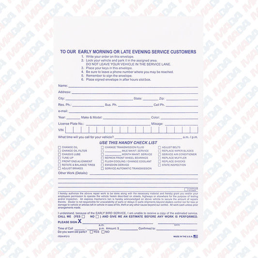 Earlybird Env 6 1/2X9 1/2