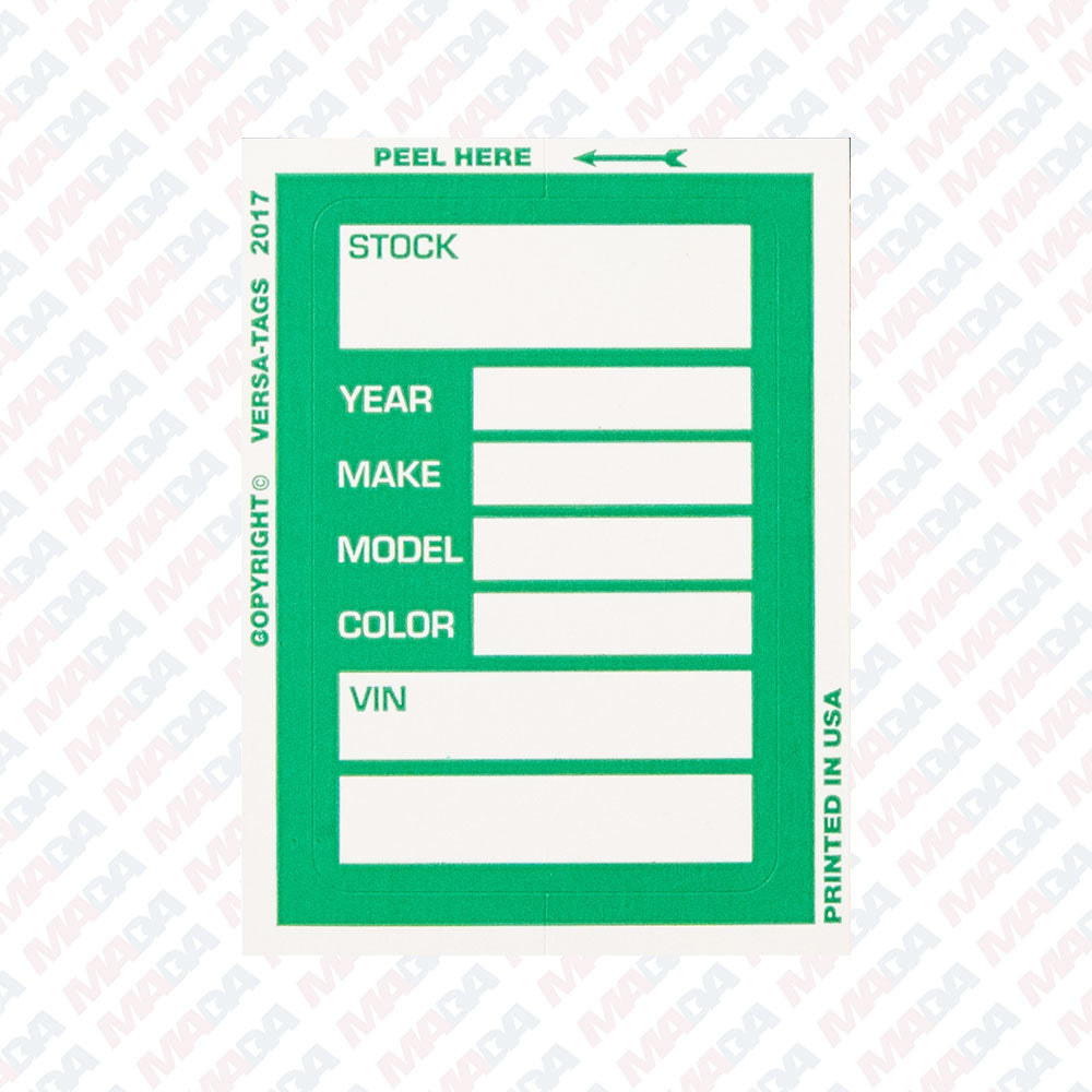 Stock Window Sticker (100 Pack)