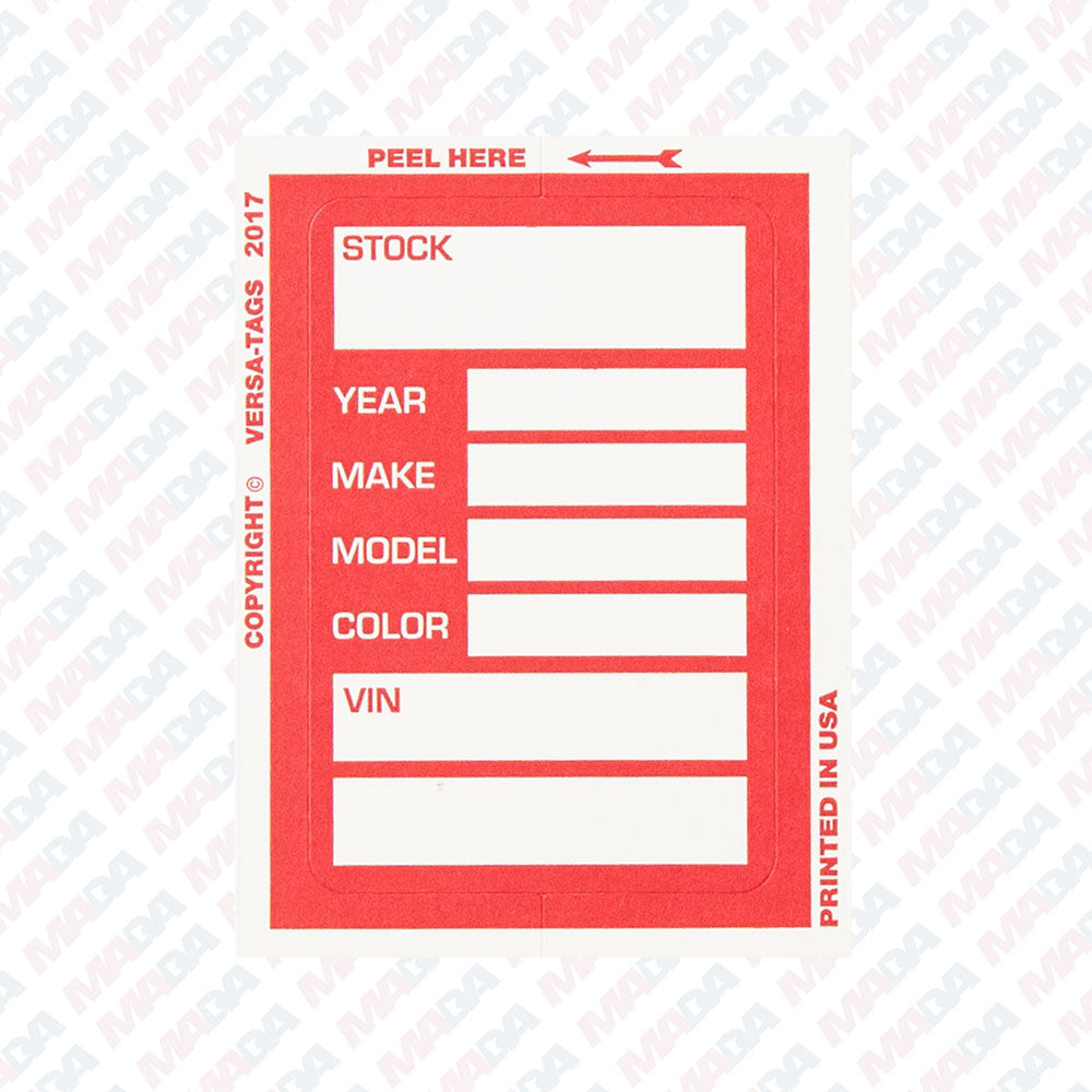 Stock Window Sticker (100 Pack)