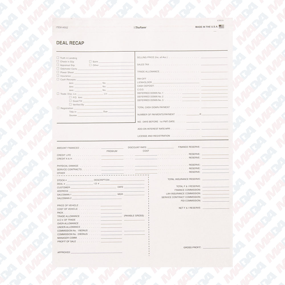 Deal Recap (100 Pack)