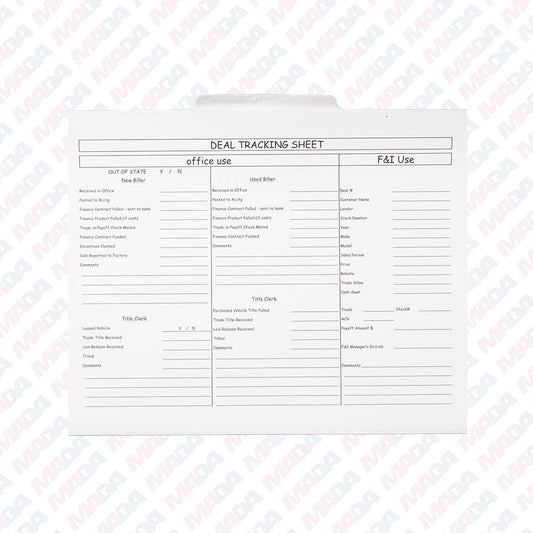 Custom Deal Folder - Rochester Motor Cars