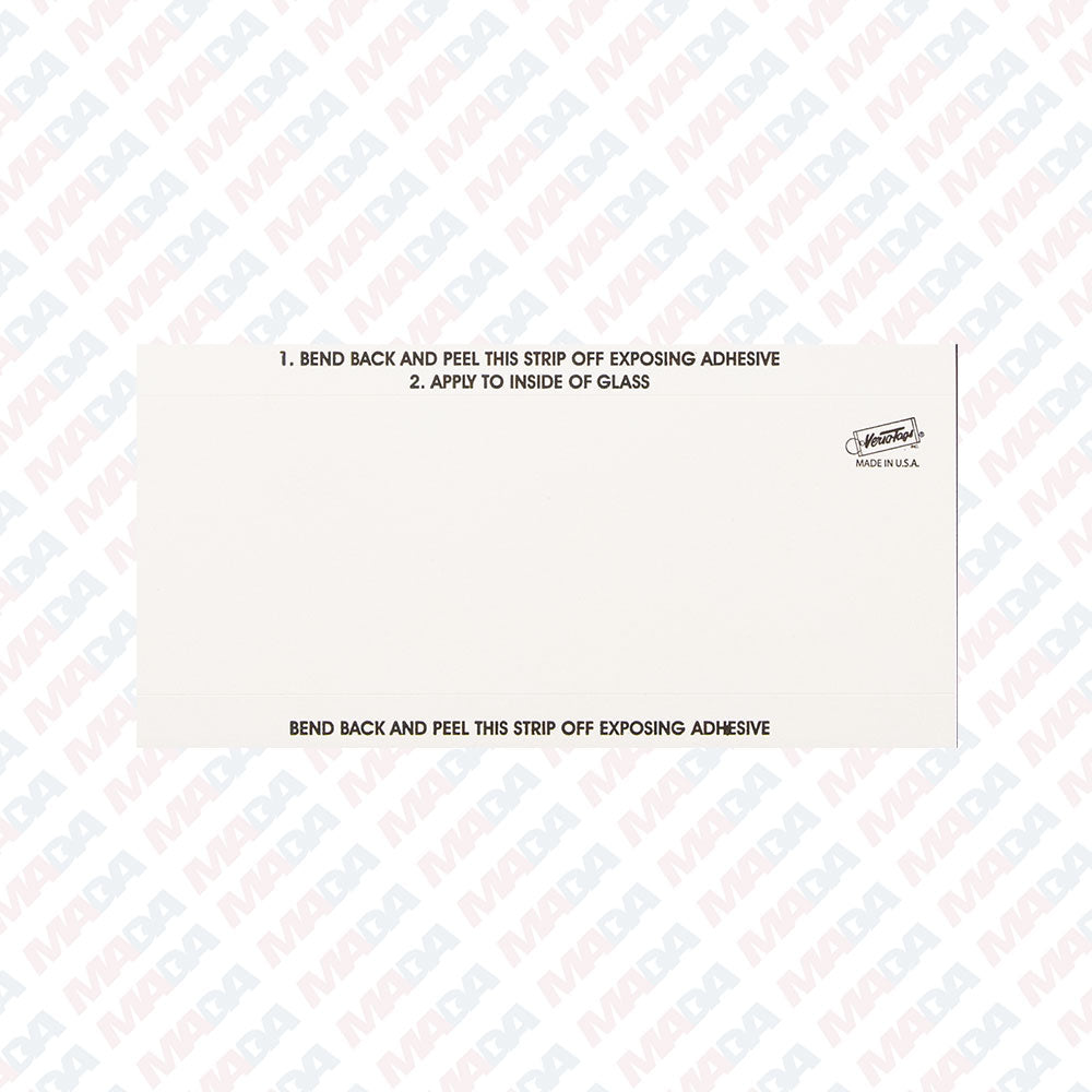 White Stock Number Mini Sign