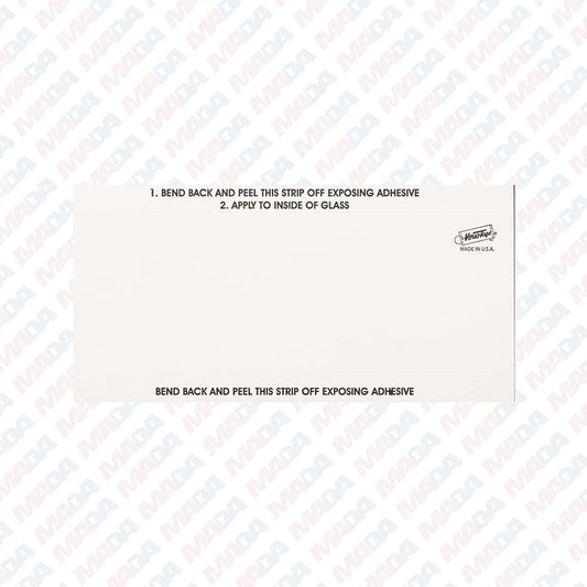 White Stock Number Mini Sign