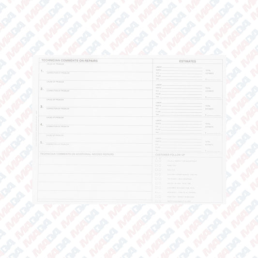 Laser Work Order (1700 Pack)