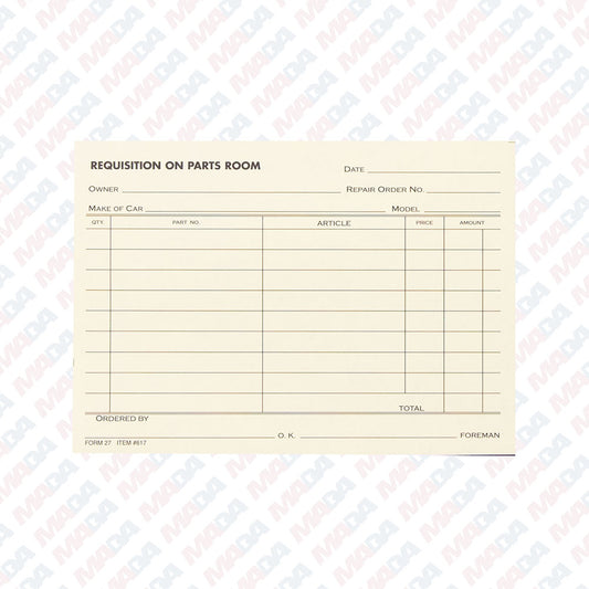 Yellow Parts Req 4 1/4X6