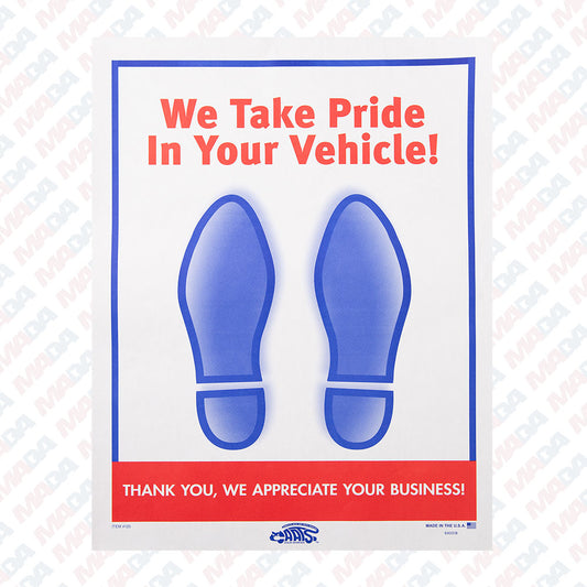 2 Color "We Take Pride" Floormats (500 Pack)