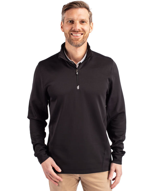 Cutter & Buck Traverse Recycled SmoothStretchMensBig & Tall Quarter Zip Pullover