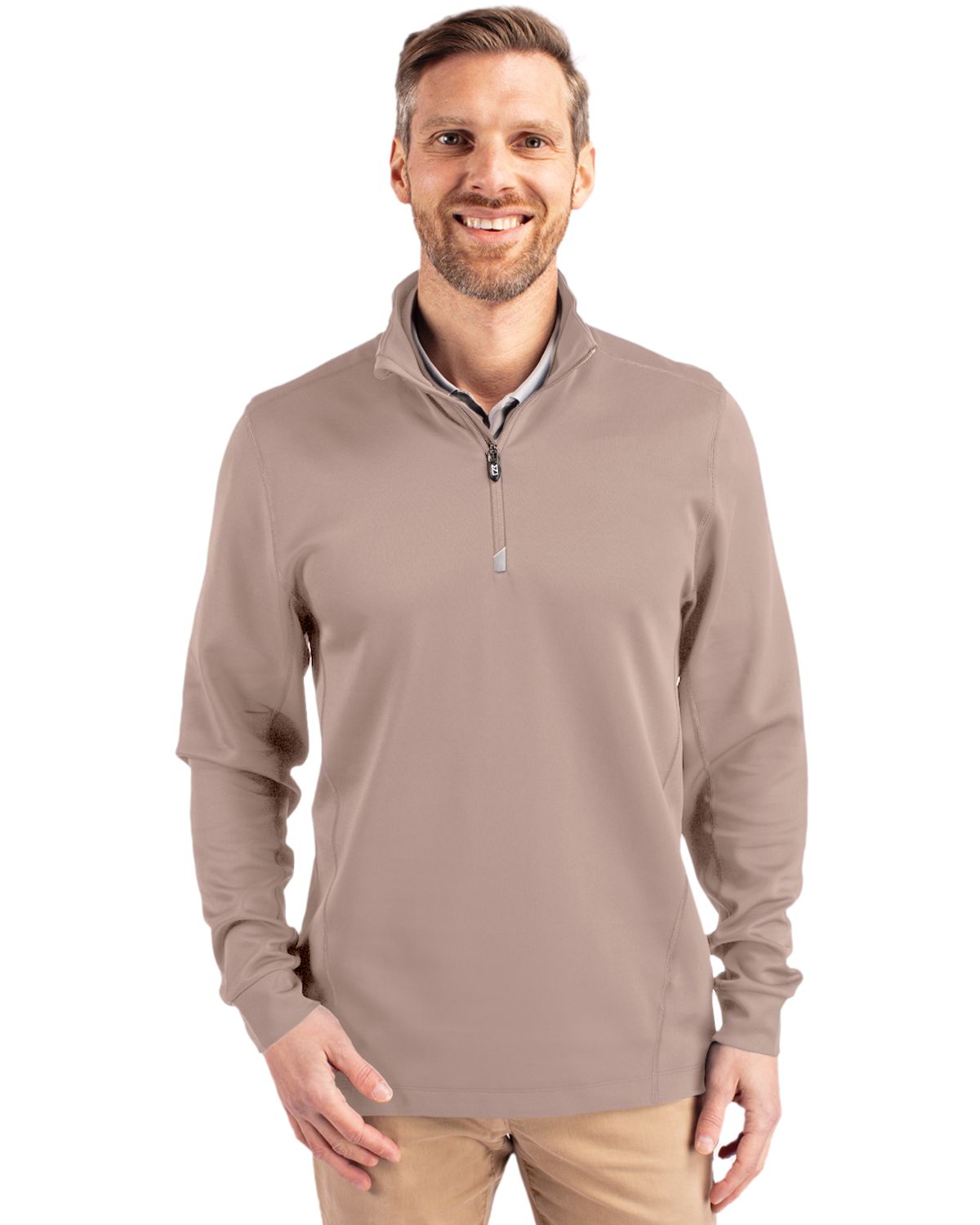 Cutter & Buck Traverse Recycled SmoothStretchMensQuarter Zip Pullover