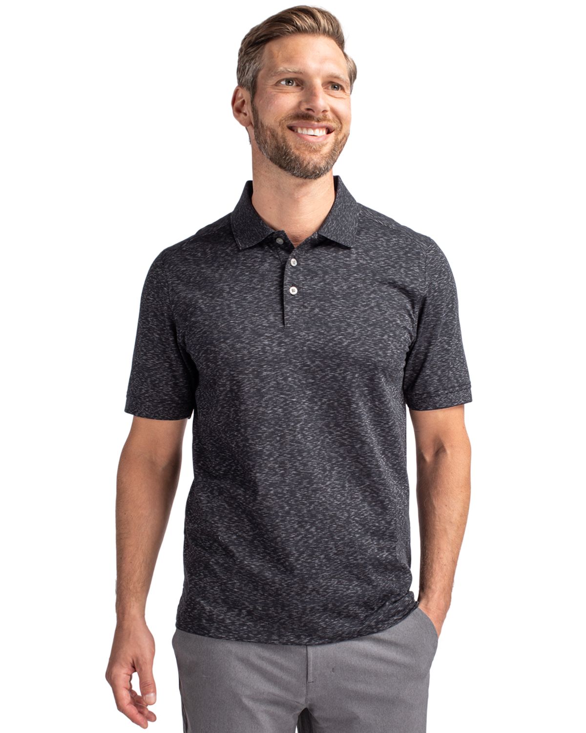 Cutter & Buck Advantage Cotton-Blend PiqueMensSpace-Dye Polo