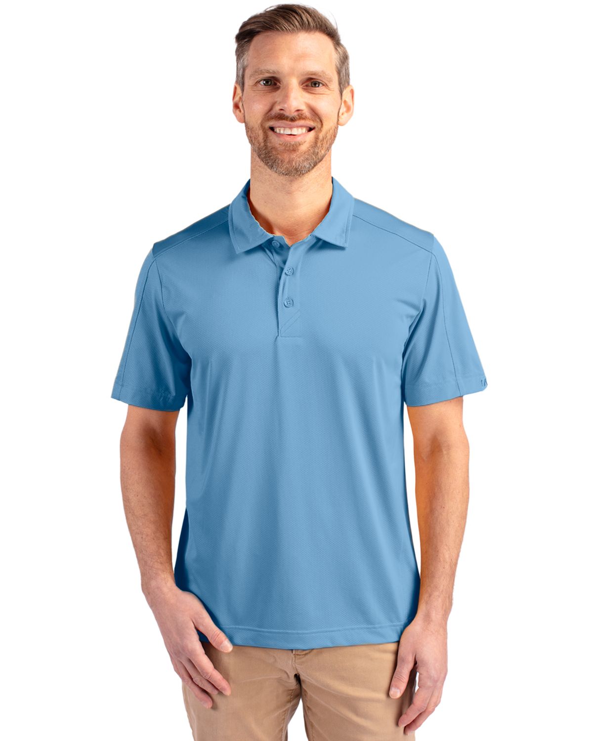 Cutter & Buck Prospect Epic Confidence Recycled Textured Stretch Mens Big & Tall Polo