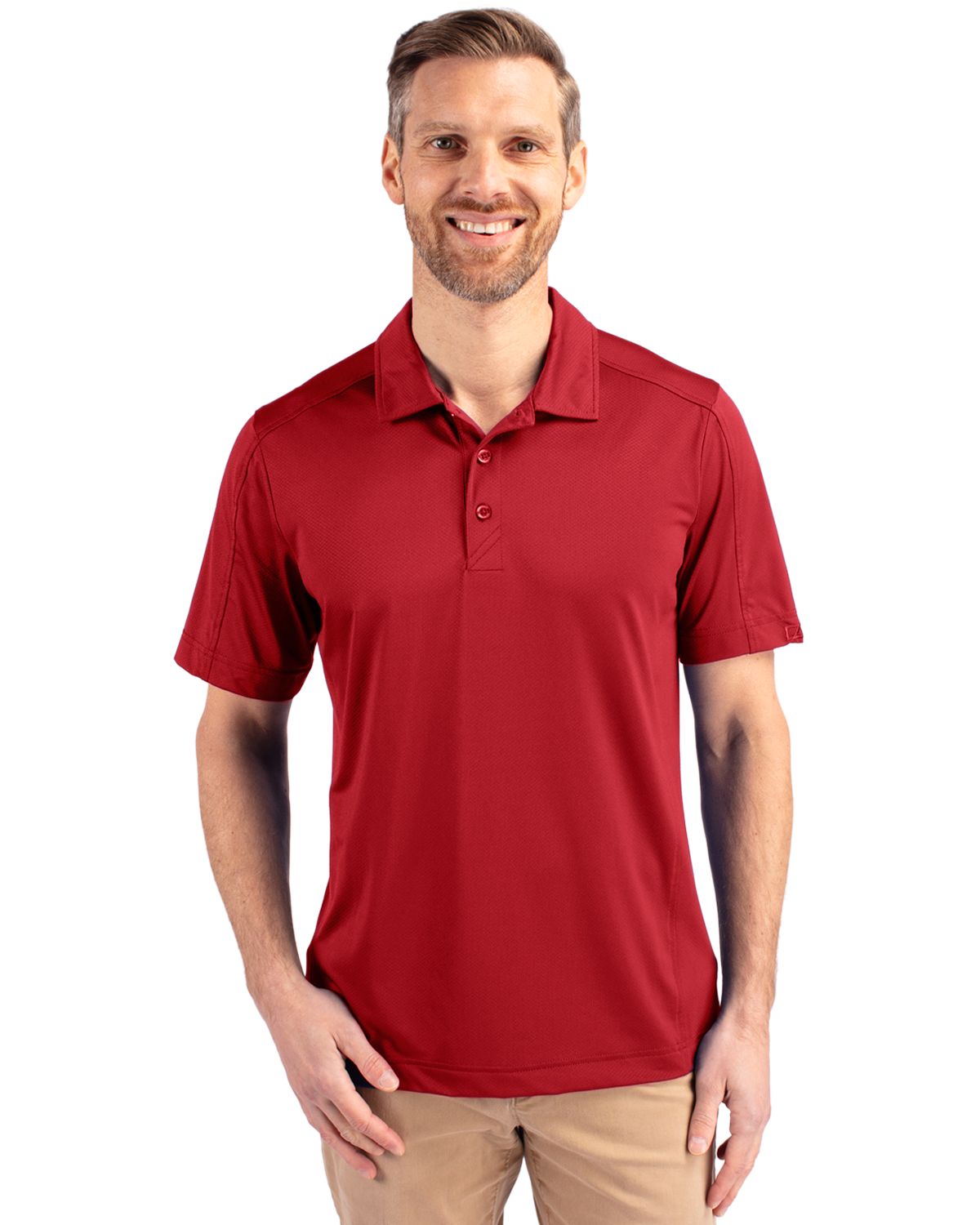 Cutter & Buck Prospect Epic Confidence Recycled Textured Stretch Mens Big & Tall Polo