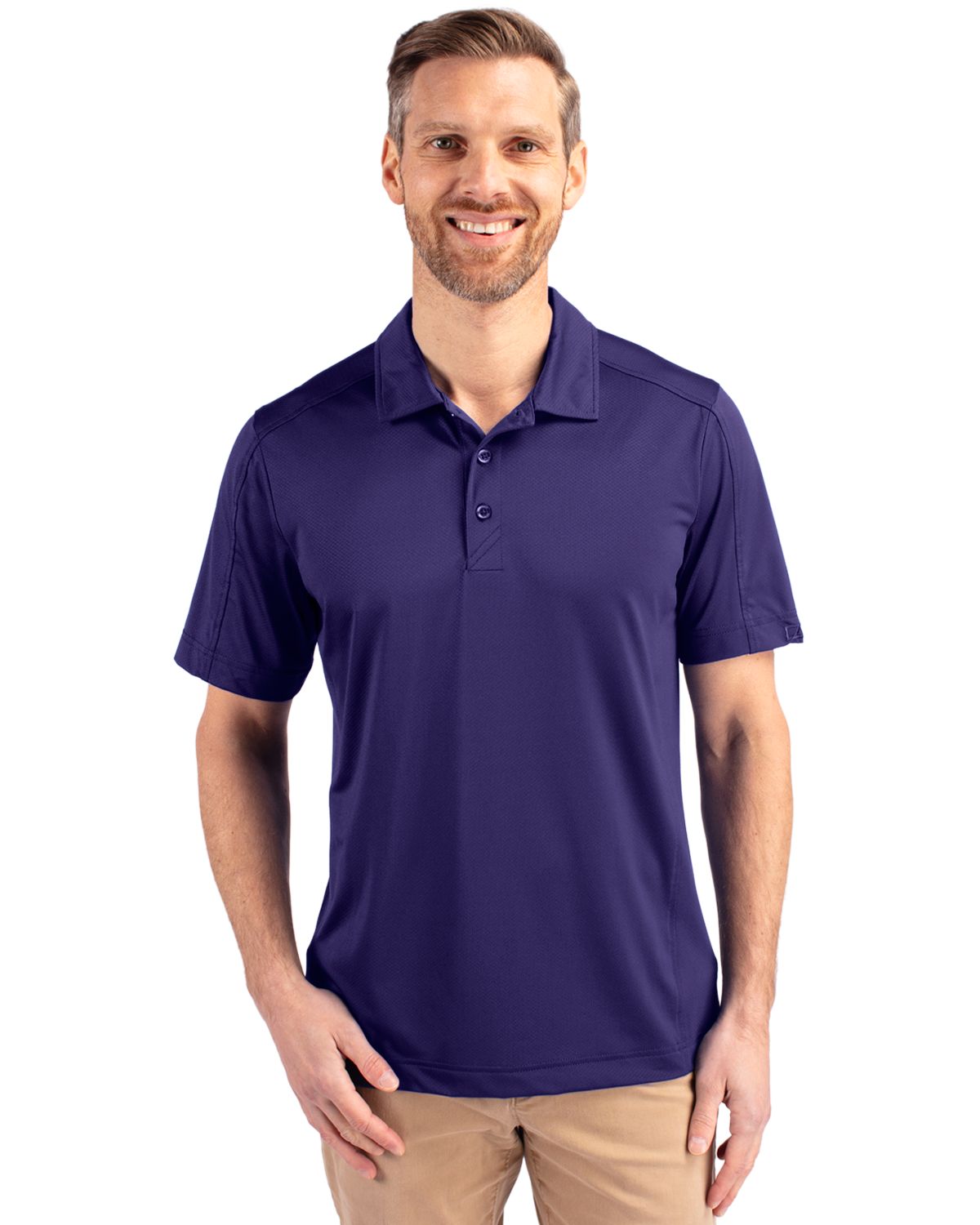 Cutter & Buck Prospect Epic Confidence Recycled Textured Stretch Mens Big & Tall Polo