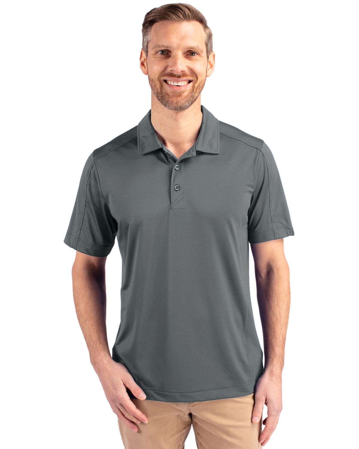 Cutter & Buck Prospect Epic Confidence Recycled Textured Stretch Mens Big & Tall Polo